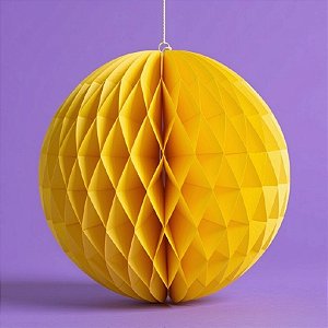 Enfeite Decorativo De Halloween - Globo Pop - Amarelo - 30cm - 1 unidade - Rizzo