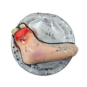 Enfeite Decorativo De Halloween - Bandeja Com Pé - 29x29cm - 1 unidade - Rizzo