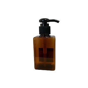 Frasco Retangular Para Sabonete Líquido - Âmbar - 100ml - 4,5x11,5cm  - 1 unidade - Rizzo