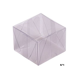 Caixa Transparente De Acetato Quadrada Nº1 - 6x6x4cm - 10 unidades - Rizzo
