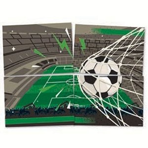 Painel Decorativo 4 Lâminas - Futebol - 90x64cm - 1 unidade - Rizzo