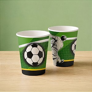 Copo de Papel - Futebol - 200ml - 7x8cm - 8 unidades - Rizzo