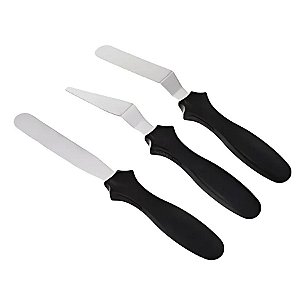 Kit Com 3 Espátulas Em Inox - 23,5x2cm - 1 unidade - Rizzo