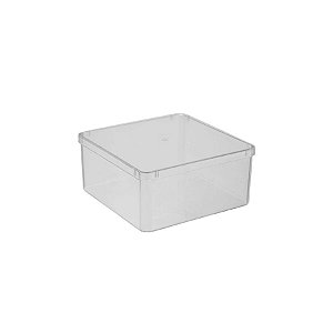 Caixa Acrílica Quadrada Transparente - 12x12cm - 1 unidade - Rizzo