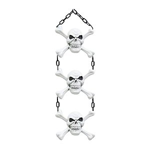 Enfeite para Pendurar - Caveira x Alfa Pirata - Halloween - 1 unidade - Rizzo