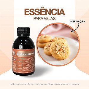 Essência Cookie de Amêndoas Doce Concentrada Para Velas - 100g - 1 unidades - Vya - Rizzo