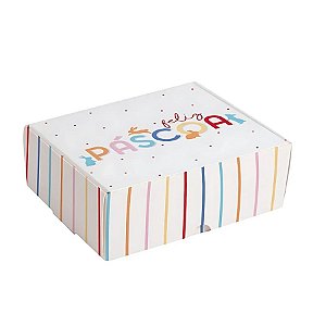 Caixa Para 8 Brigadeiros - Feelings - 17x10x4cm - 10 unidades - Cromus - Rizzo
