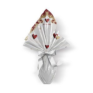 Saco Express 37,5x37,5cm para Ovos de 250g a 350g - Vermelho/Ouro/Marfim - 25 unidades - Cromus - Rizzo