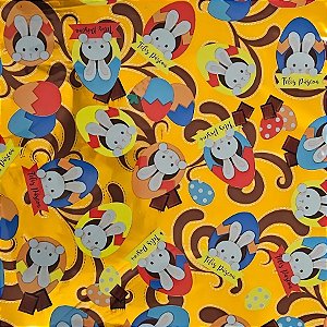 Folha para Ovos de Páscoa Poli Metalizado - Chocovo Laranja - 69x89cm - 5 unidades - Cromus - Rizzo