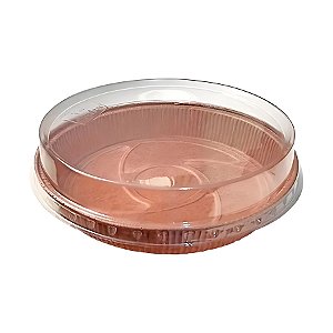 Forma Pie Redonda com Tampa - 18x3x18cm - 5 unidades - Ecopack - Rizzo