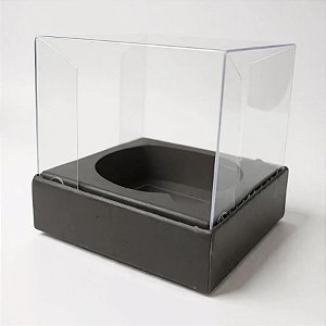 Caixa Mini Bolo M (7x7x7cm) Preto - 10 unidades - Assk - Rizzo