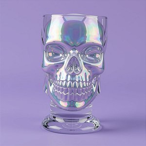 Jarra de Halloween - Caveira - Efeito Nacarado - 20,5x13cm - 1 unidade - Cromus - Rizzo