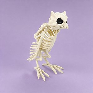 Enfeite Decorativo Halloween - Esqueleto Coruja - 31,5x11cm - 1 unidade - Cromus - Rizzo