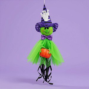 Enfeite de Halloween para Pendurar - Bruxa - 40x9cm - 1 unidade - Rizzo