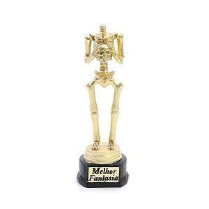Enfeite Decorativo Halloween - Caveira "Melhor Fantasia" - 18cm - 1 unidade - Cromus - Rizzo