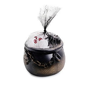 Enfeite Decorativo Halloween - Caldeirão Feitiços da Bruxa - 1 unidade - Cromus - Rizzo