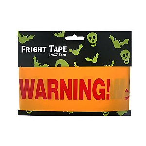Faixa Decorativa de Halloween - Warning - 1 unidade - Rizzo