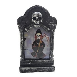 Mini Lanterna Decorativa Halloween com Led - Morte - 1 unidade - Rizzo