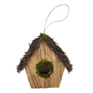 Casinha Passarinho de Natal - 12cm - 1 unidade - Rizzo