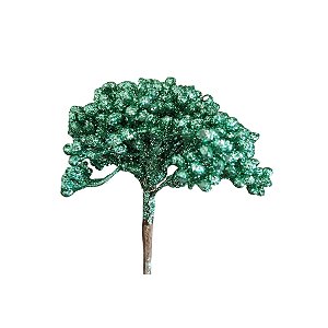 Galho Decorativo - Verde Brilhante - 10cm - 1 unidade - Cromus - Rizzo