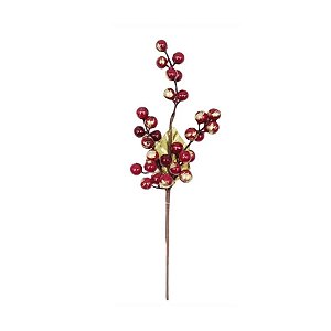 Galho Decorativo - Vermelho - 28cm - 1 unidade - Rizzo