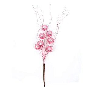 Galho Decorativo - Rose - 45cm - 1 unidade - Rizzo