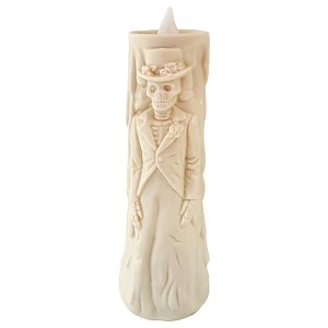 Vela de Led - Noivo Caveira - 12x4cm - 1 unidade - Rizzo - Rizzo