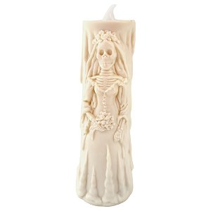 Vela de Led - Noiva Caveira - 12x4cm - 1 unidade - Rizzo - Rizzo