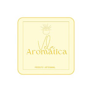 Adesivo "Vela Aromática" - Ref.2246 - Hot Stamping - 20 unidades - Stickr - Rizzo
