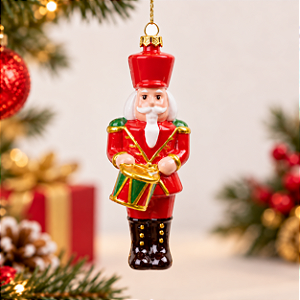 Enfeite para Pendurar Natal - Soldado de Chumbo - 16cm - 1 unidade - Cromus - Rizzo