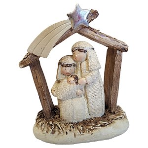 Enfeite de Natal em Resina - Sagrada Família - 11x9m - 1 unidade - Rizzo