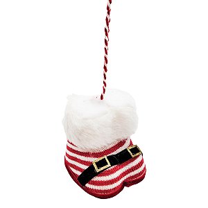 Enfeite de Pendurar de Natal - Sapatinho Noel Listrado - 7x7x6,5cm - 1 unidade - Rizzo