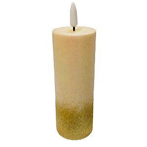 Vela De LED com Glitter M - 5x16,5x5cm - 1 unidade - Artlille - Rizzo