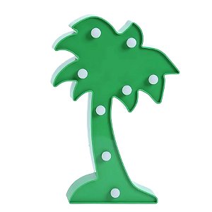 Luminária LED Coqueiro - Verde - 16x25x3cm - 1 unidades - Artlille - Rizzo