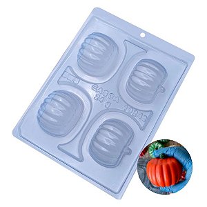 Forma Especial de Acetato - Abóbora Média Lisa Halloween - Cód 10242 - 3 unidades - BWB - Rizzo