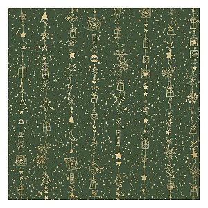 Saco Para Presente Decorado Perolado - Light Verde - G5 89x120cm - 25 unidades - Cromus - Rizzo