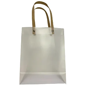 Sacola Transparente PVC com Alça de Fibra - 30x20x11cm - 1 unidade - Rizzo