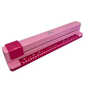 Furador de Papel Para Encadernação - Rosa - 1 unidade - Rizzo