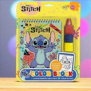 Kit Para Colorir com Giz - Stitch - 4 Itens - 1 unidade - Disney Original - Rizzo