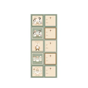 Adesivo Quadrado - Natal Belem - 4x4cm - 10 unidades - Cromus - Rizzo