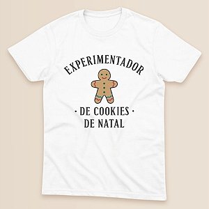 Camiseta Branca Estampada - Experimentador De Cookies - Infantil - 1 unidade - Rizzo