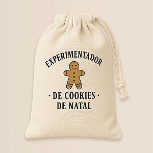 Saco de Algodão - Experimentador De Cookies - M - 17x21cm - 1 unidade - Rizzo