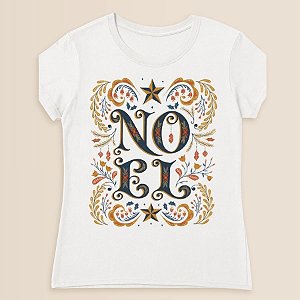 Camiseta Branca Estampada - Noel - Infantil - 1 unidade - Rizzo