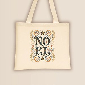 Sacola de Algodão Ecobag - Noel - 40x33cm - 1 unidade - Rizzo