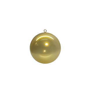 Bola de Acrílico Dourado Transparente - 10cm  - 5 unidades - Rizzo