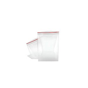 Saco Zip Transparente 4x6cm - 100 unidades - Rizzo