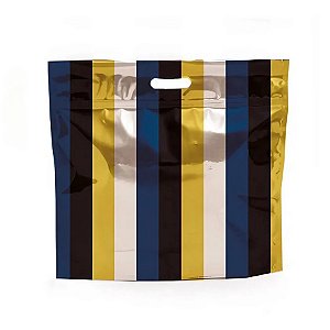 Sacola Metalizada com Zip P - Robert - 1 unidade - Cromus - Rizzo