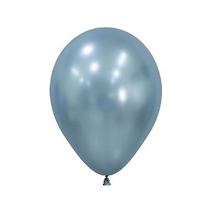 Balão de Festa Látex Silk - Azul Ártico (Cor: 839) - Sempertex - Rizzo - SILK