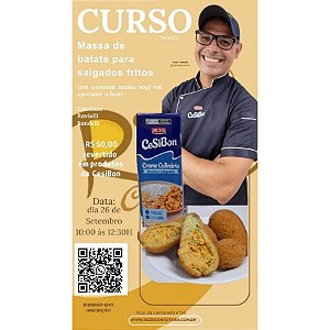 Curso Massa De Batata Para Salgados Fritos Teórico - Presencial - Chef Junior - 1 unidade - Rizzo