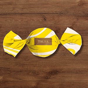 Papel Trufa 14,5x15,5cm - Duna Amarelo - 100 unidades - Cromus - Rizzo